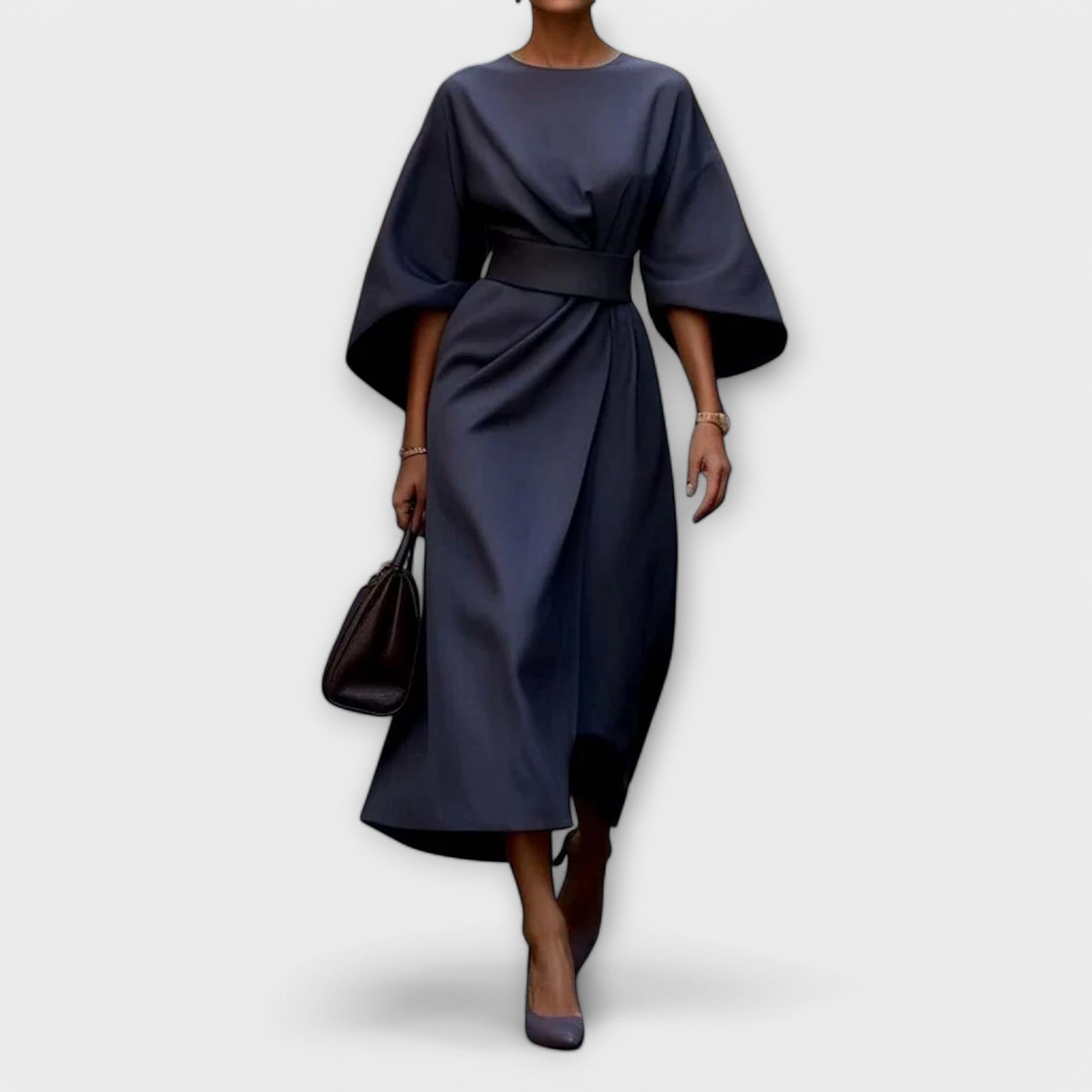 Élan Urbain™ | Robe Élégante à Manches Lanternes pour Femmes