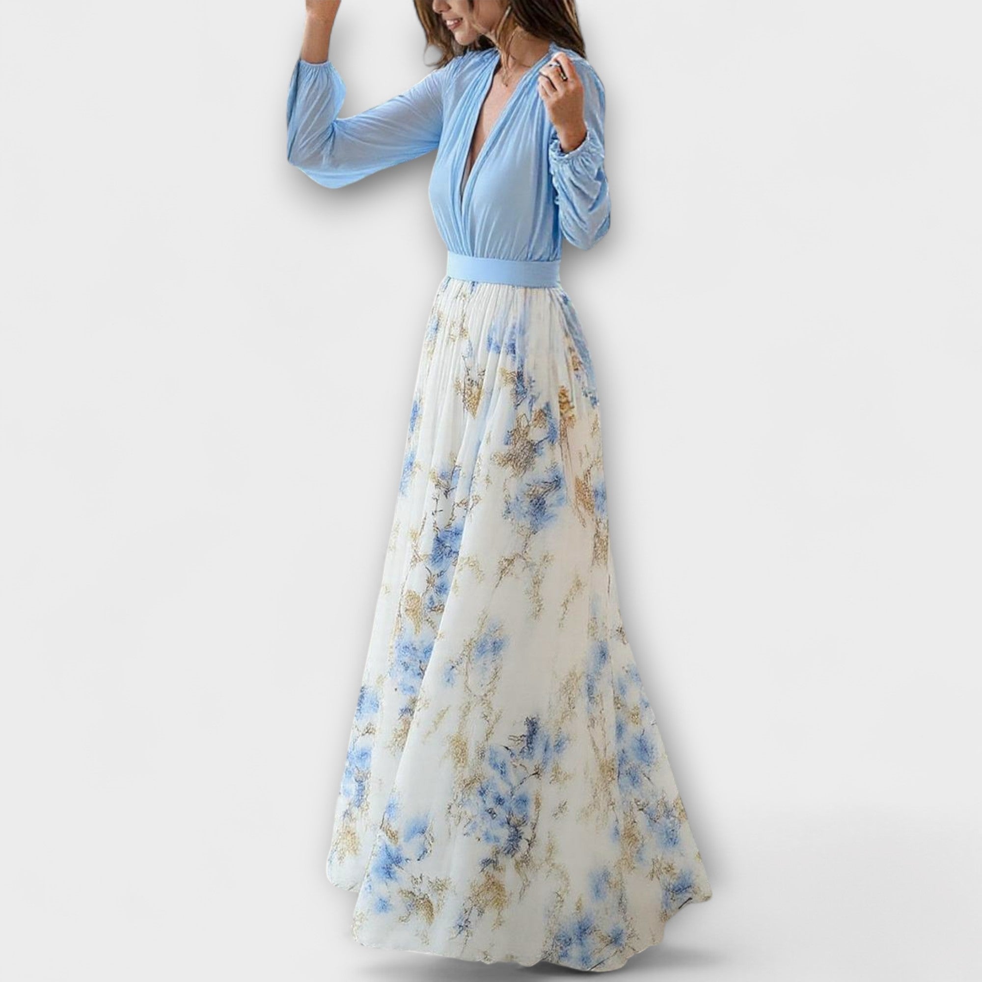 Élan Urbain™ | Robe Maxi à Imprimé Fleuri pour Femmes